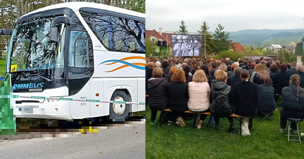 Slovensko se loučí s maturantkami, které zahynuly pod koly autobusu. Přišli se rozloučit stovky lidí Náhledový obrázek