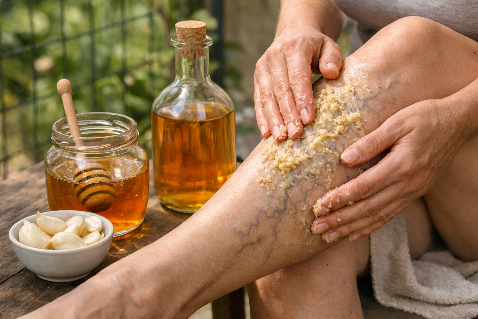 Domácí směs ze 3 ingrediencí na křečové žíly? Než ji vyzkoušíte, nepřehlédněte důležité varování o otocích nohou Náhledový obrázek